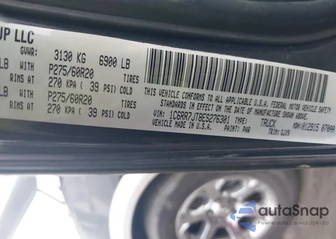 2014 Ram 1500 Laramie from USA, damaged, VIN 1C6RR7JT8ES276301